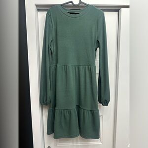 Charming Green Casual Dress